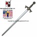New Nerf Like 47" Medieval Excalibur Foam Padded Knights Templar Crusader Sword LARP Great for Costumes & kids presents